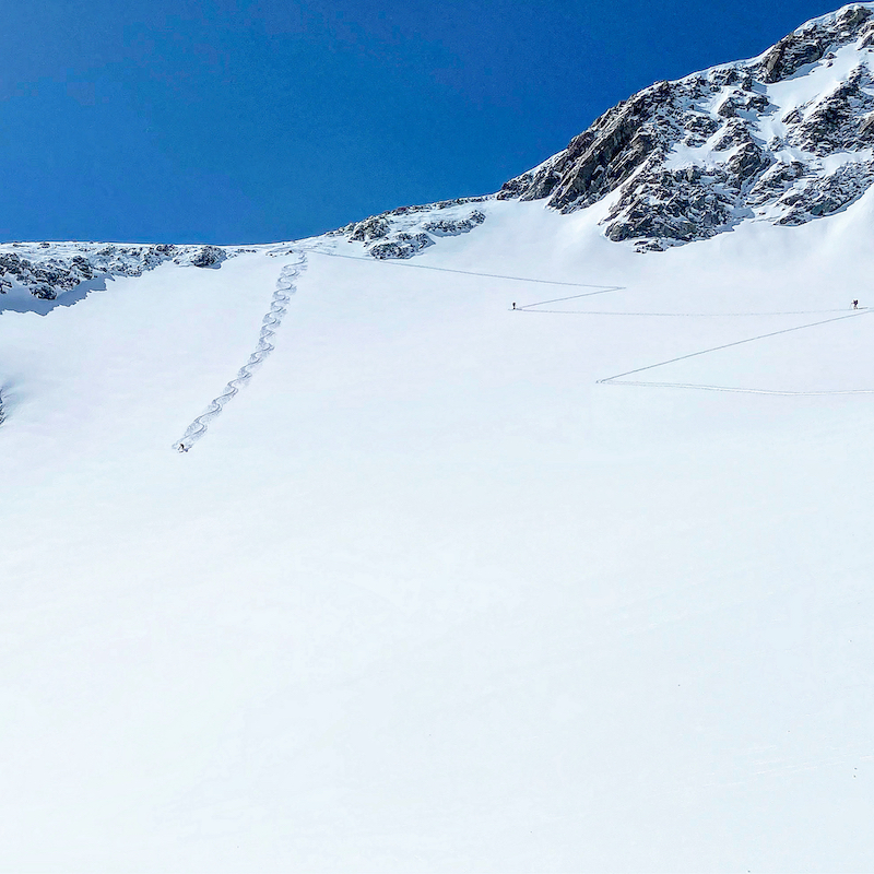 Ski tour in Austria near Innsbruck. Walk up to have the most adventurous, puristic experience in the mountains.